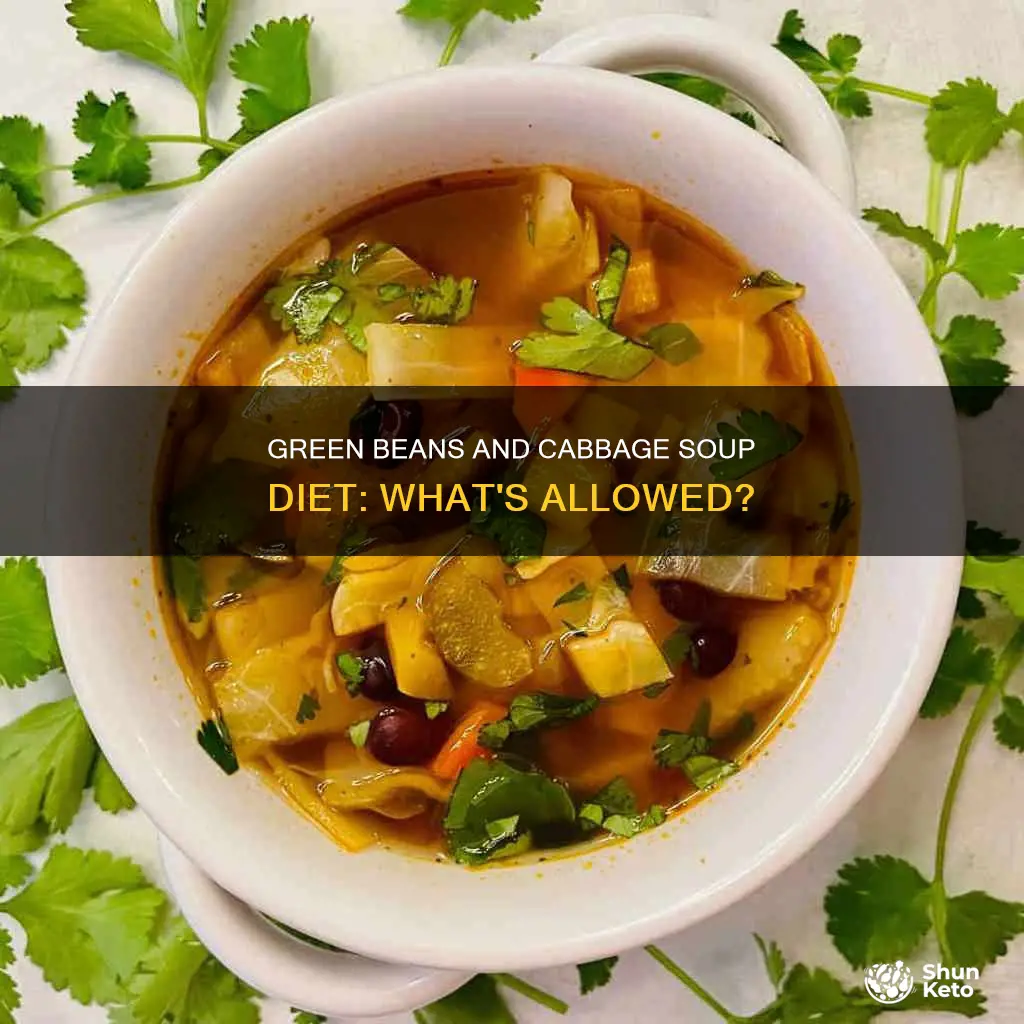 are green beans allowed on cabbage soup diet