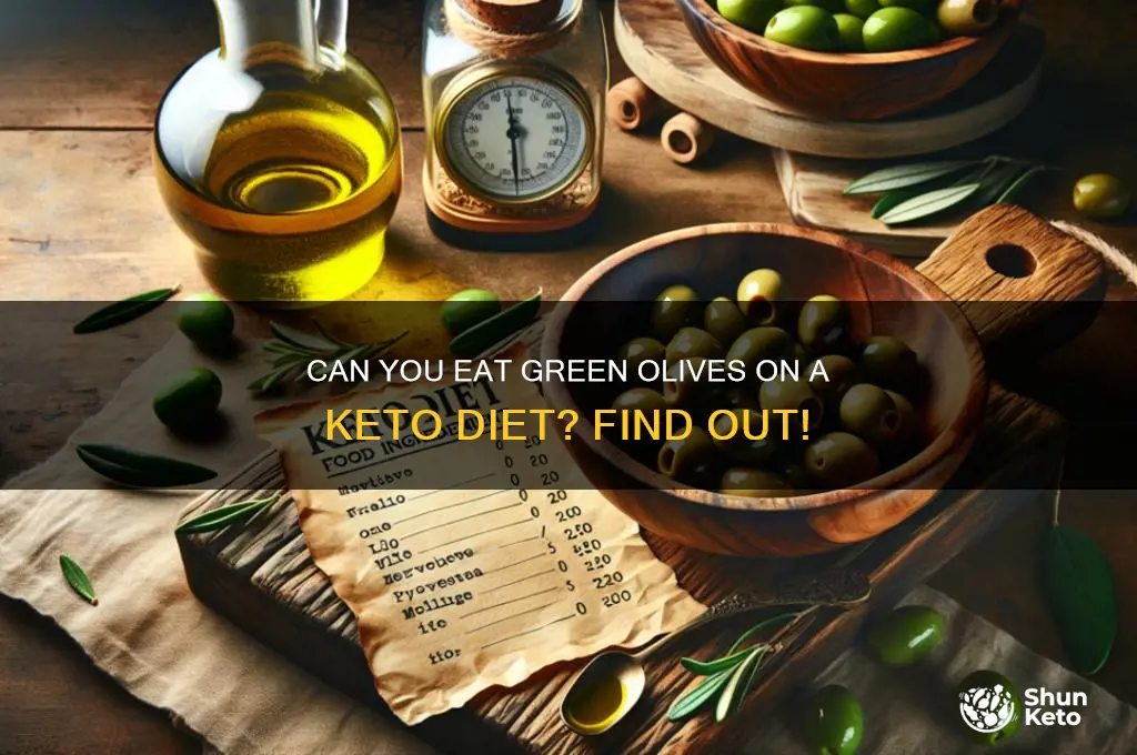 are green olives allowed on keto diet