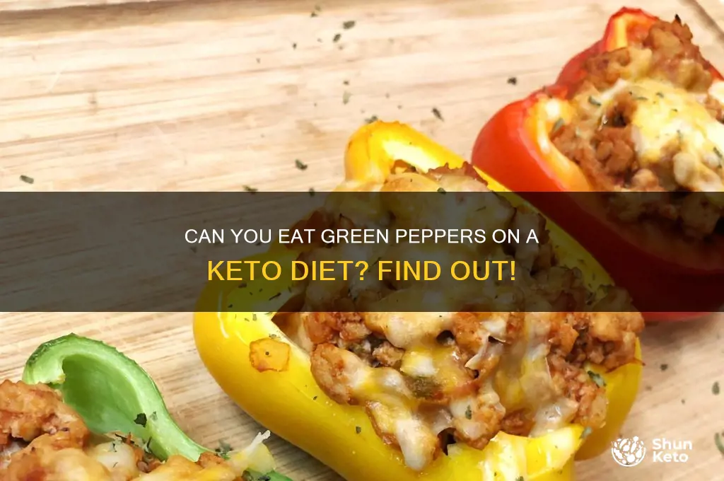 are green peppers allowed on the keto diet
