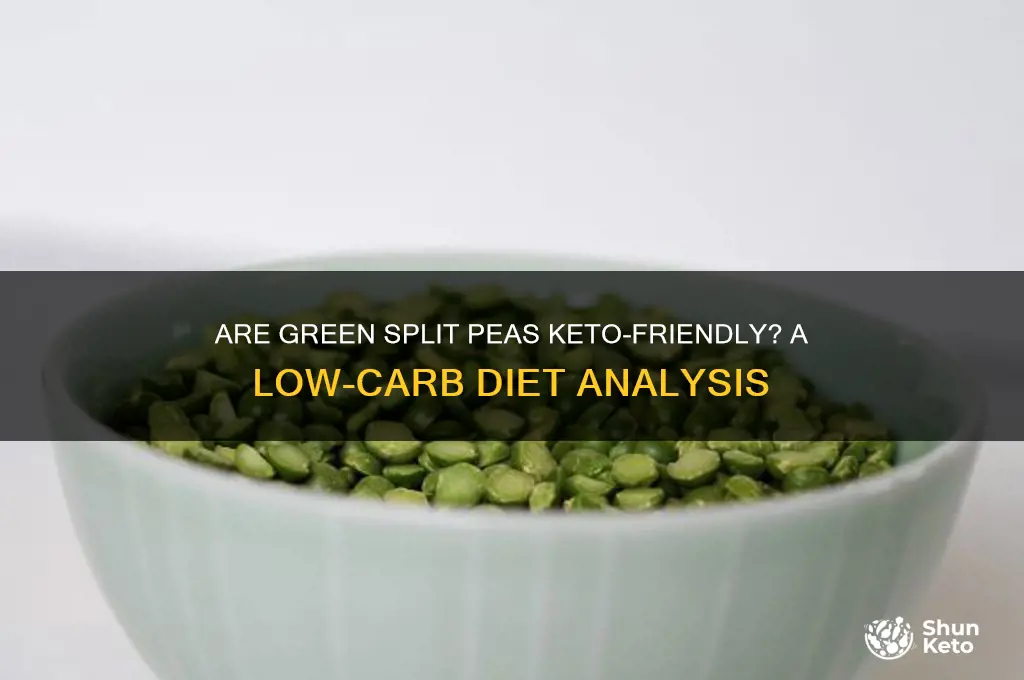 are green split peas keto