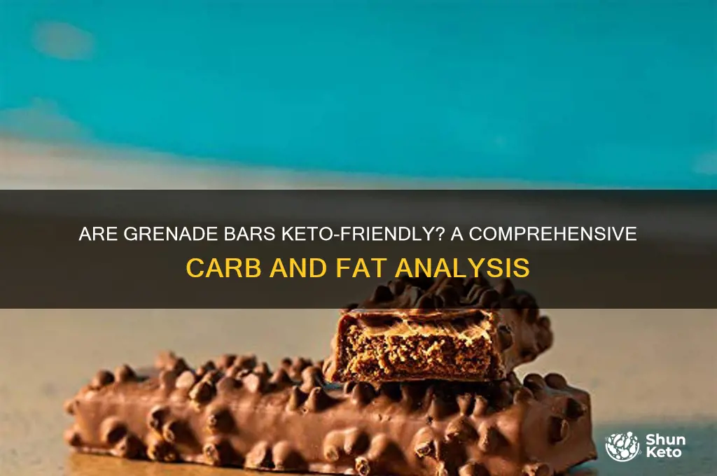 are grenade bars keto