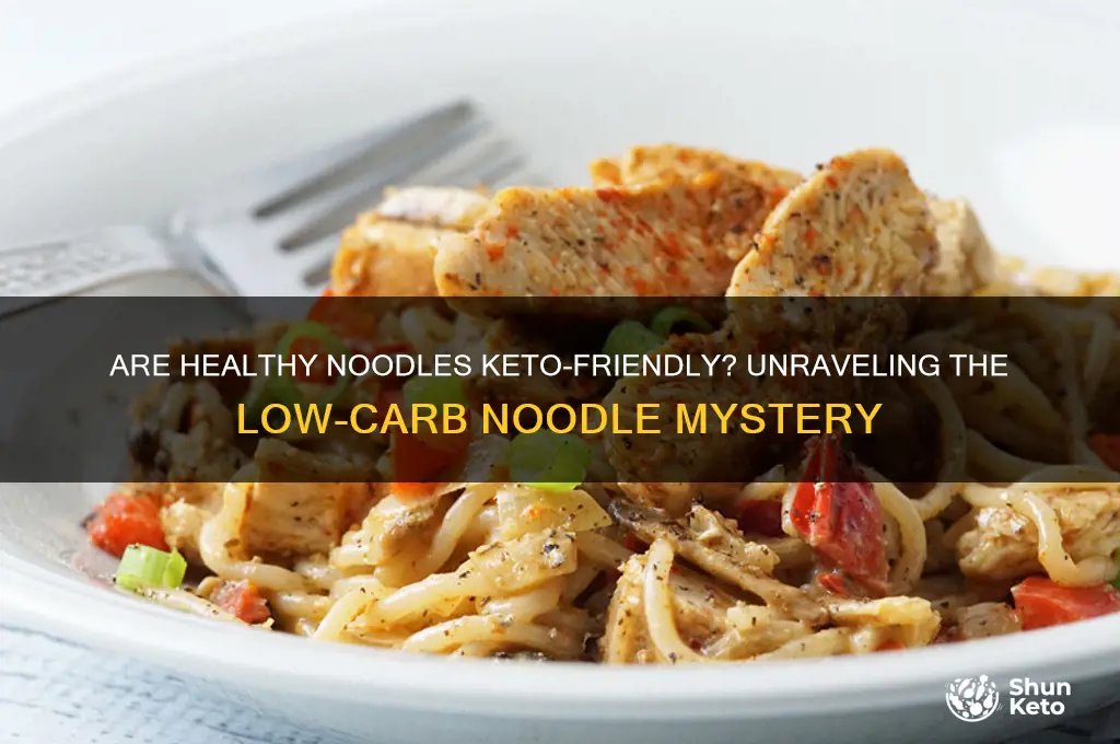 are healthy noodles keto