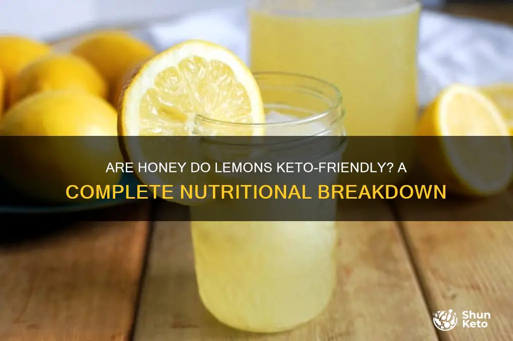 are honey do lemons keto