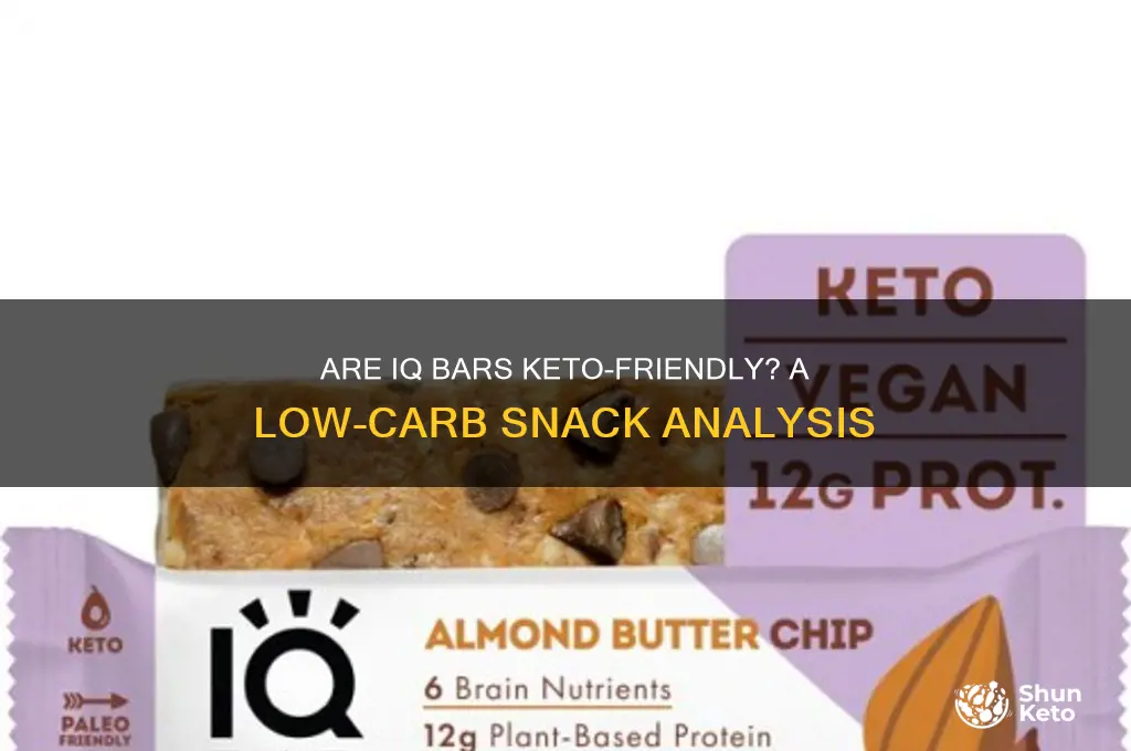 are iq bars okay for a keto diet