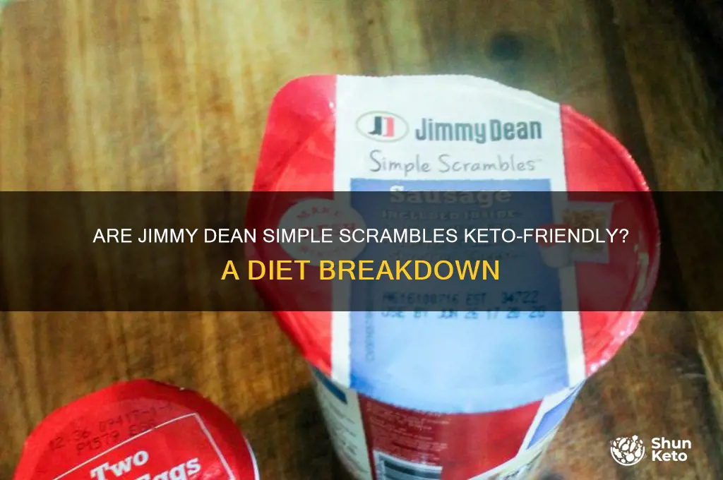 are jimmy dean simple scrambles keto