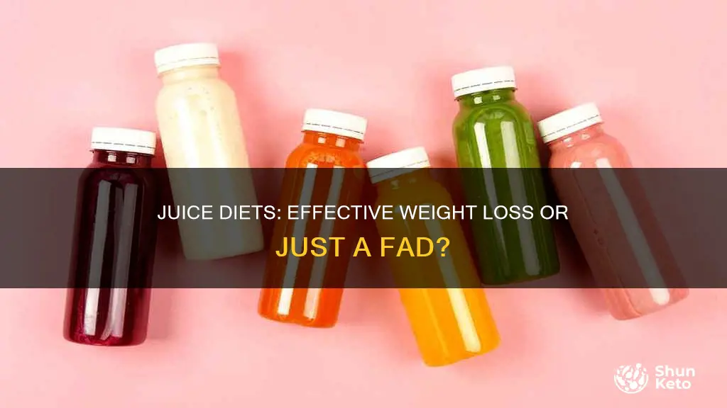 are juice diets effective