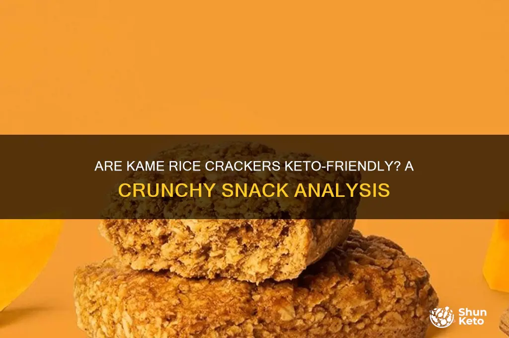 are kame rice crackers keto