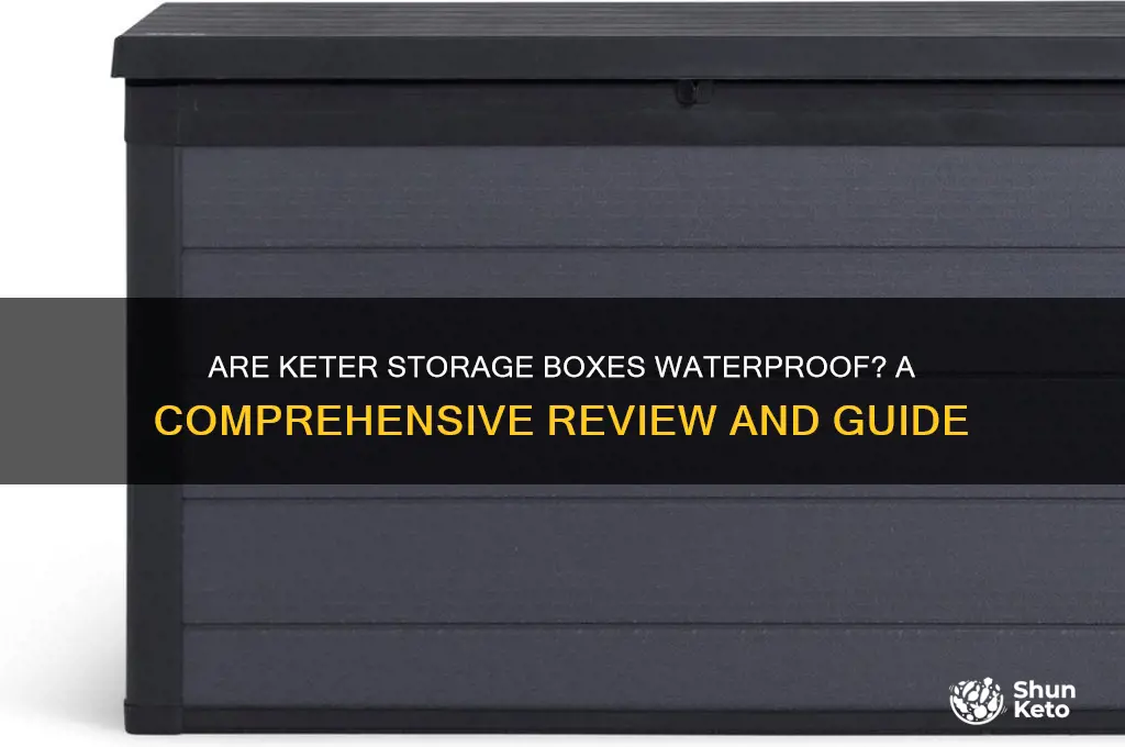are keter storage boxes waterproof