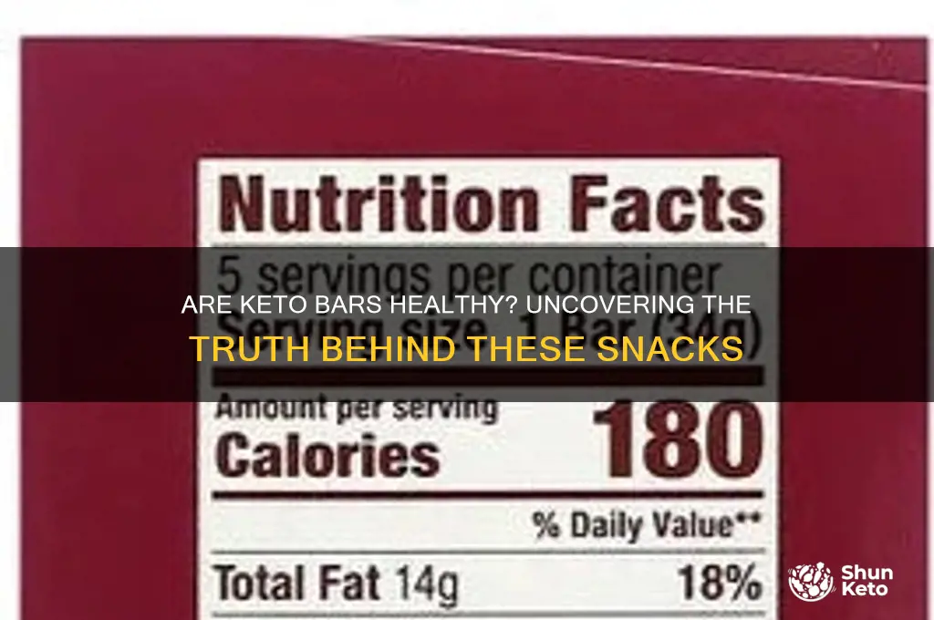 are keto bars healthy