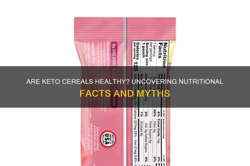 are keto cereals healthy