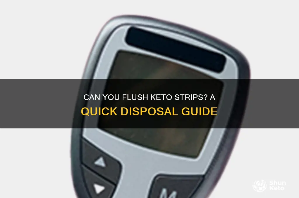 are keto strips flushable