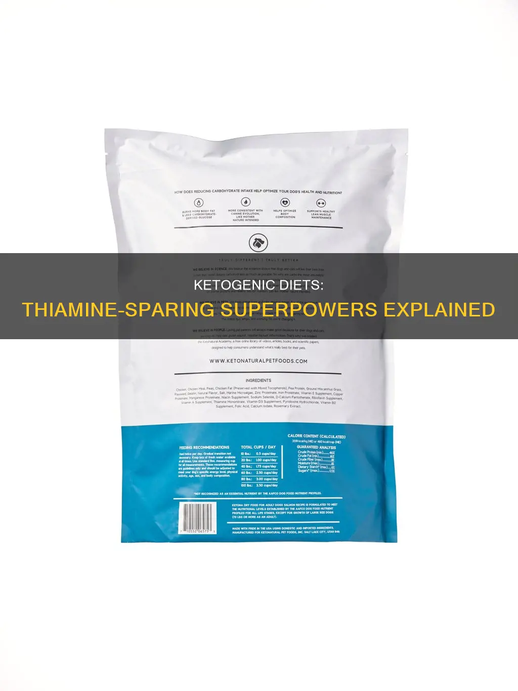 are ketogenic diets thiamine sparing