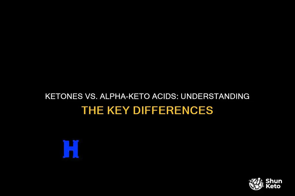 are ketones and alpha-keto acids the same thing