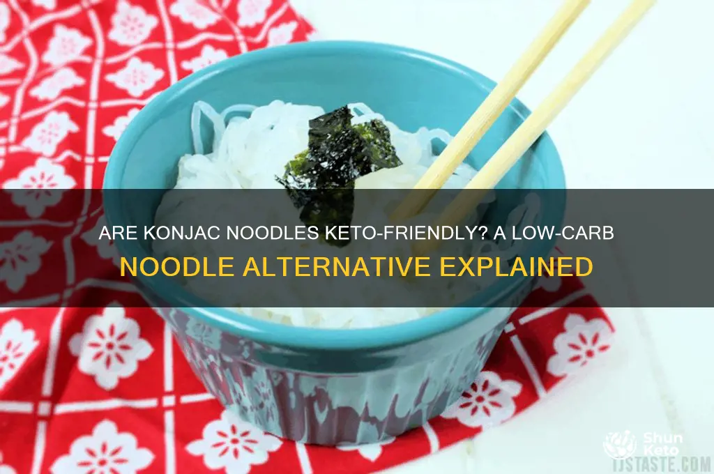 are konjac noodles keto