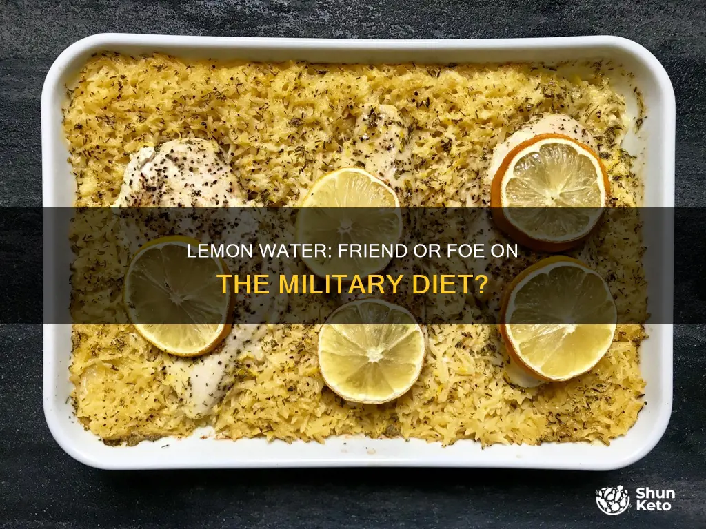 are lemons ok in water on military diet