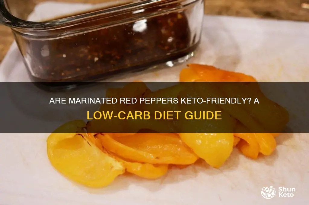 are marinated red peppers keto