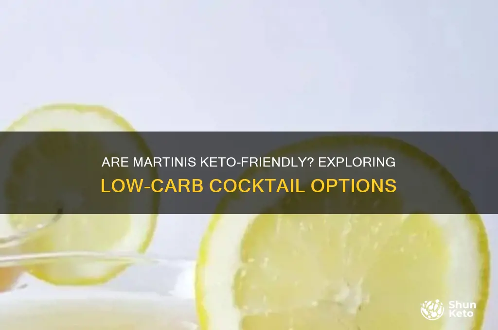 are martinis keto