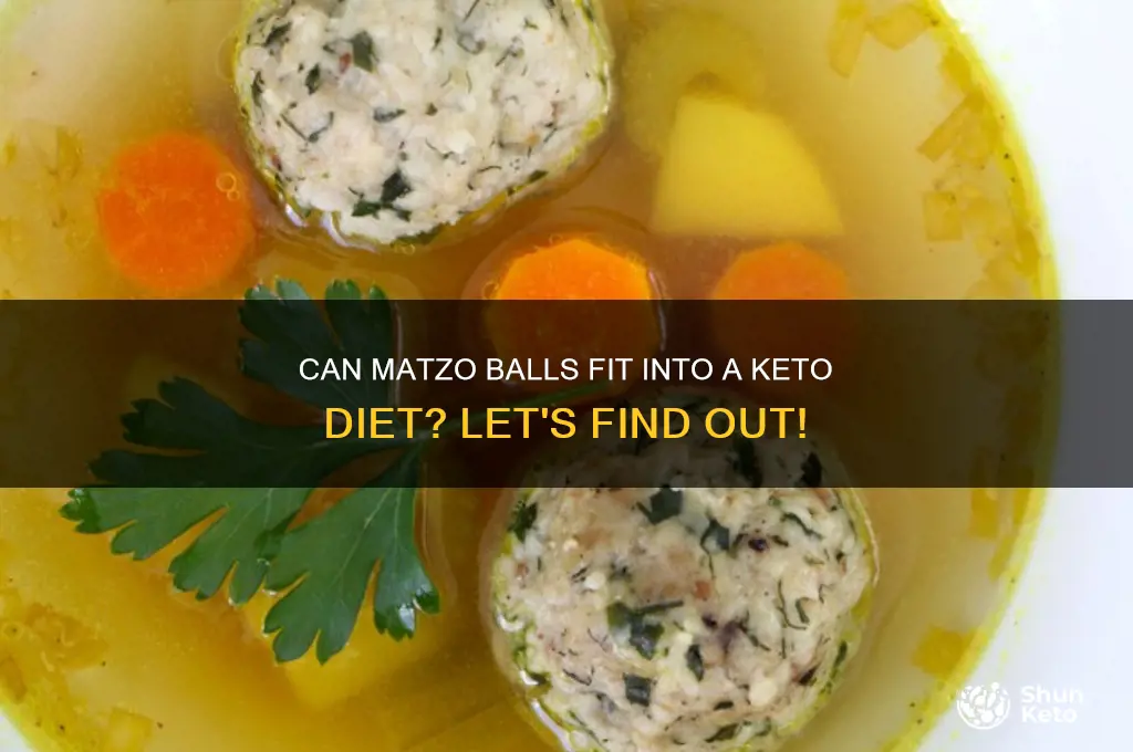 are matzo balls keto