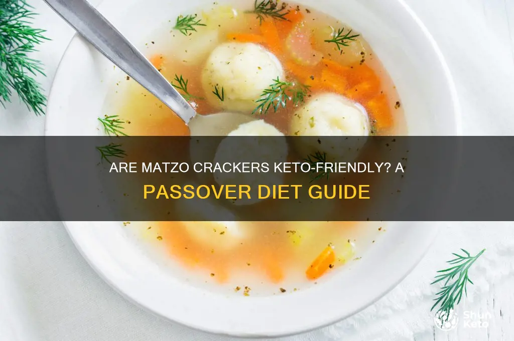 are matzo crackers keto