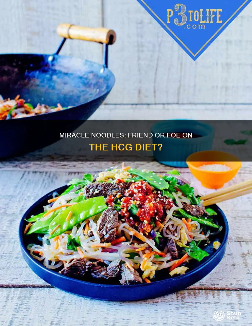 are miracle noodles allowed on the hcg diet