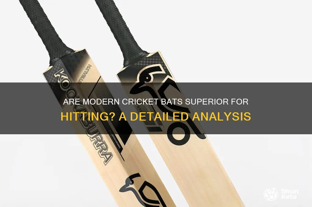 are new cri ket bats better for hitting