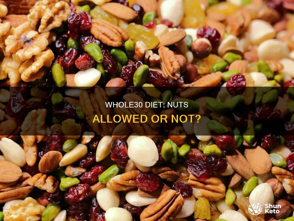 are nuts allowed on the whole 30 diet