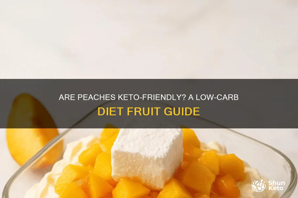 are oeaches keto