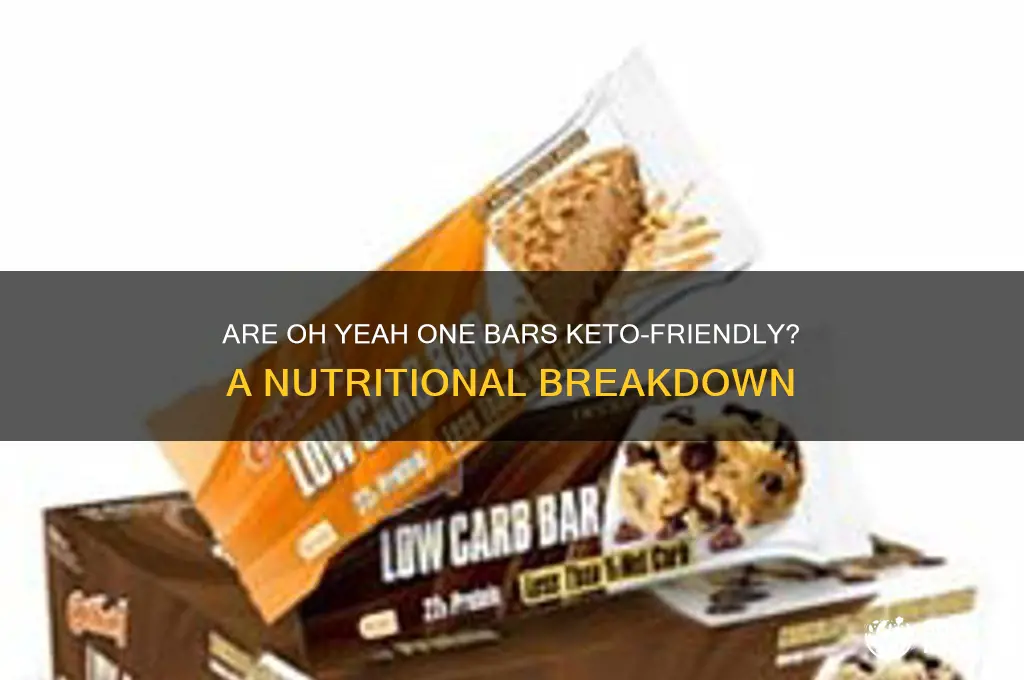 are oh yeah one bars keto