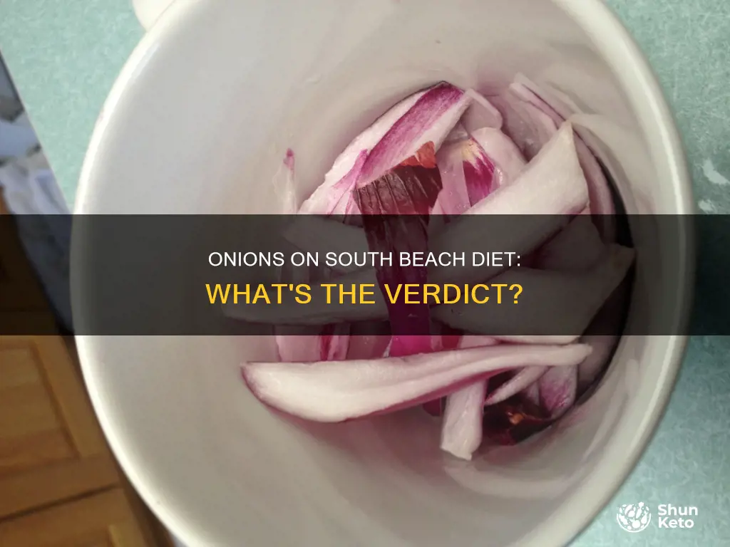 are onions allowed on south beach diet