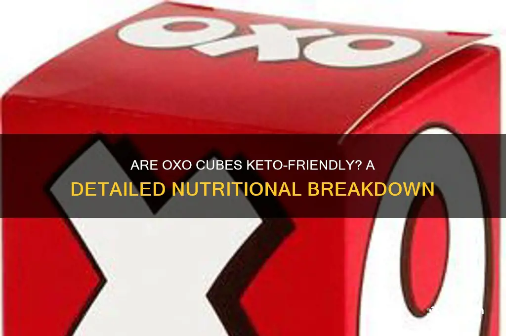 are oxo cubes keto