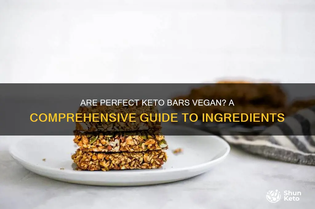 are perfect keto bars vegan