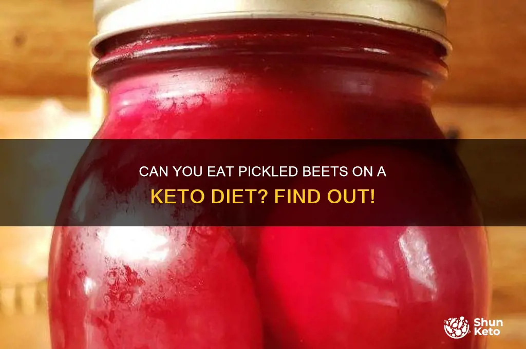 are pickled beets keto