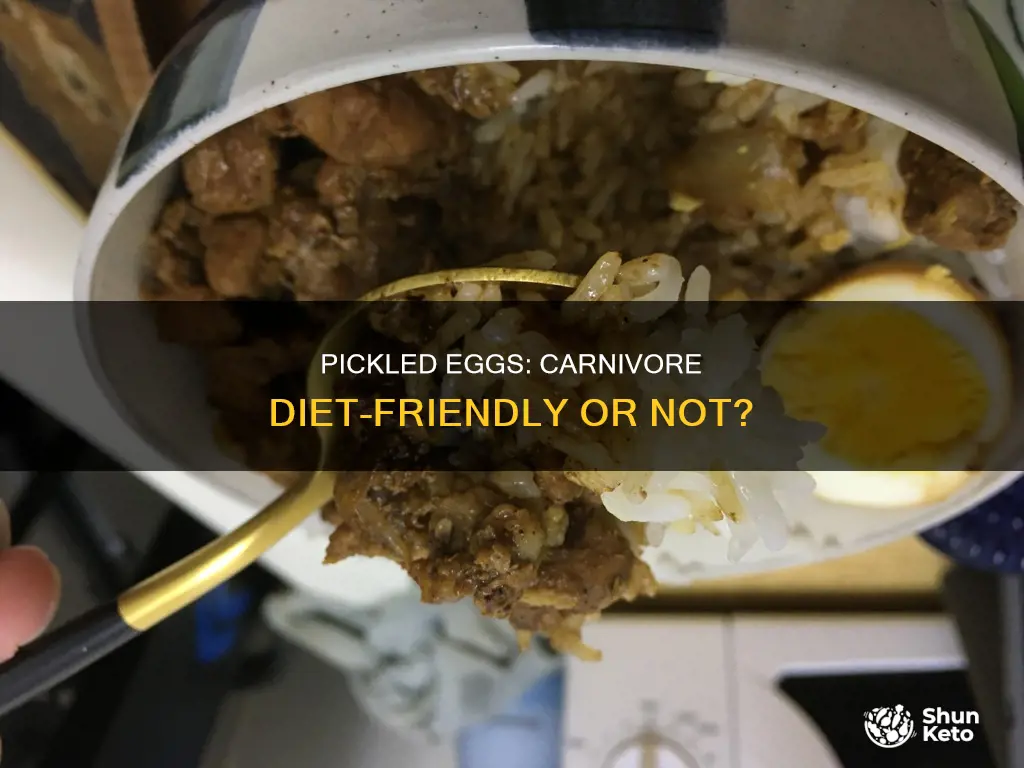 are pickled eggs ok on carnivore diet