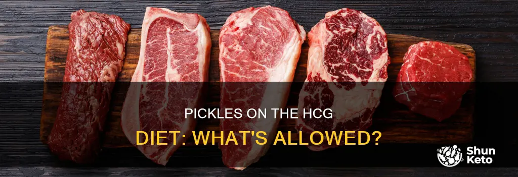 are pickles allowed on hcg diet