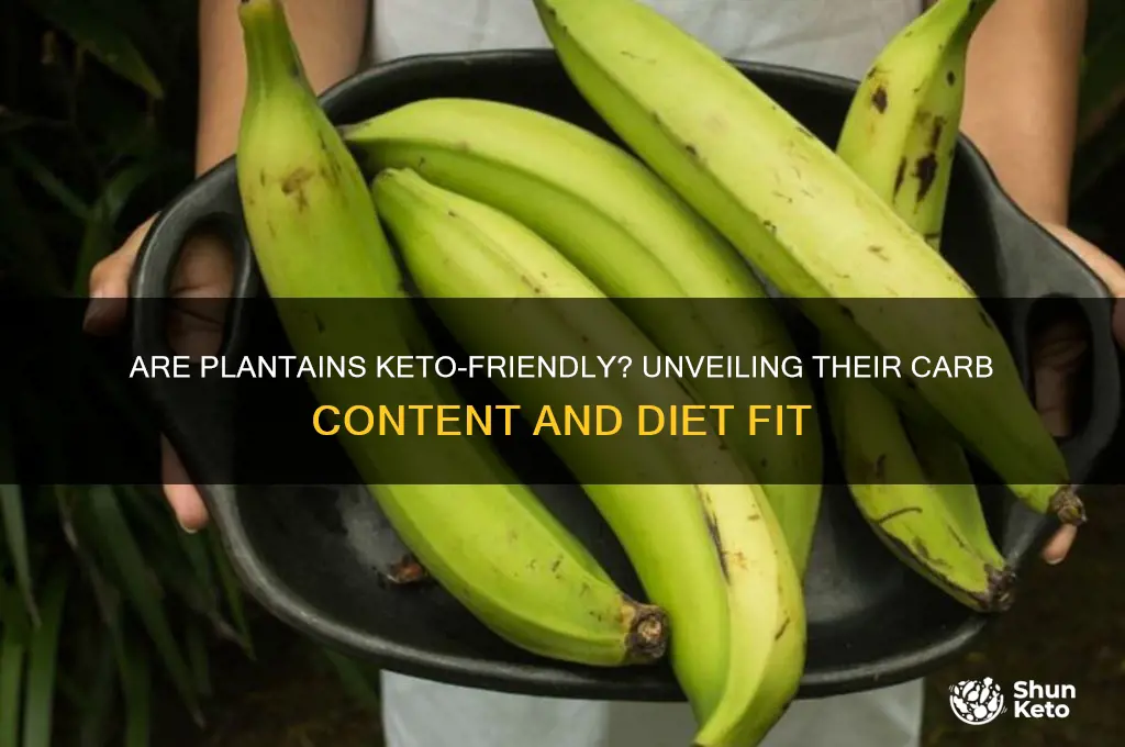 are plaintains keto