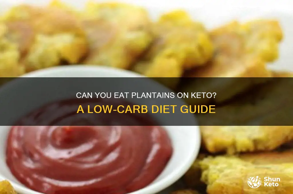 are plantains allowed on keto diet