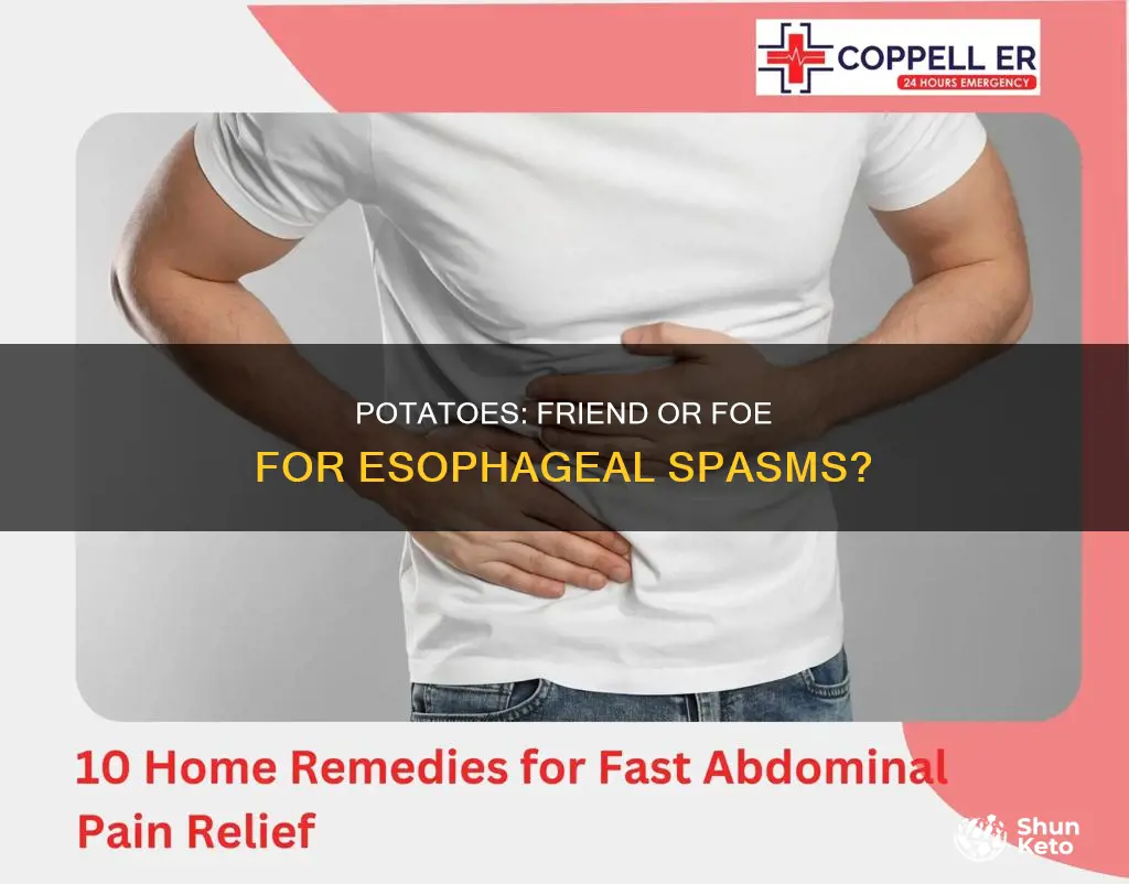 are potatoes ok with esophageal spasms diet