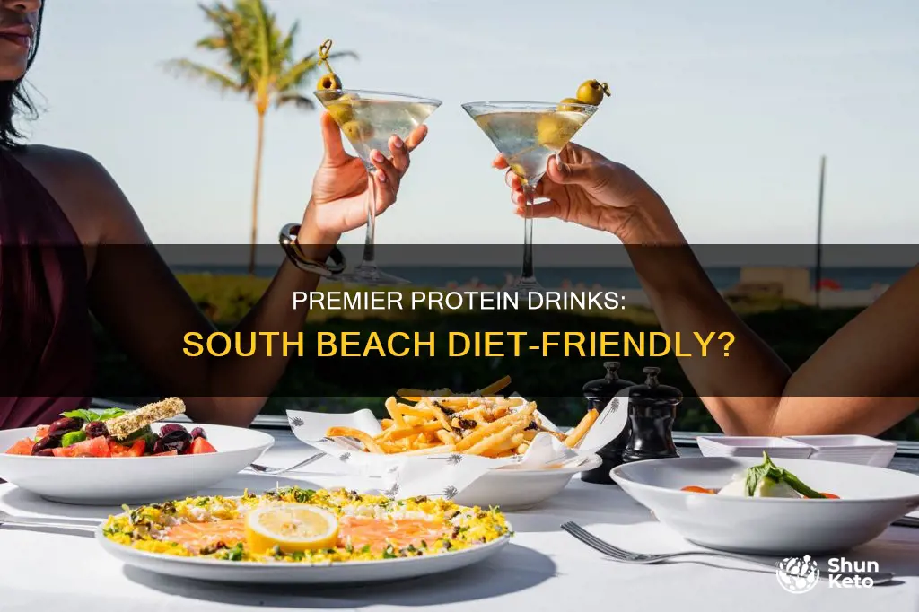 are premier protein drinks south beach diet friendly
