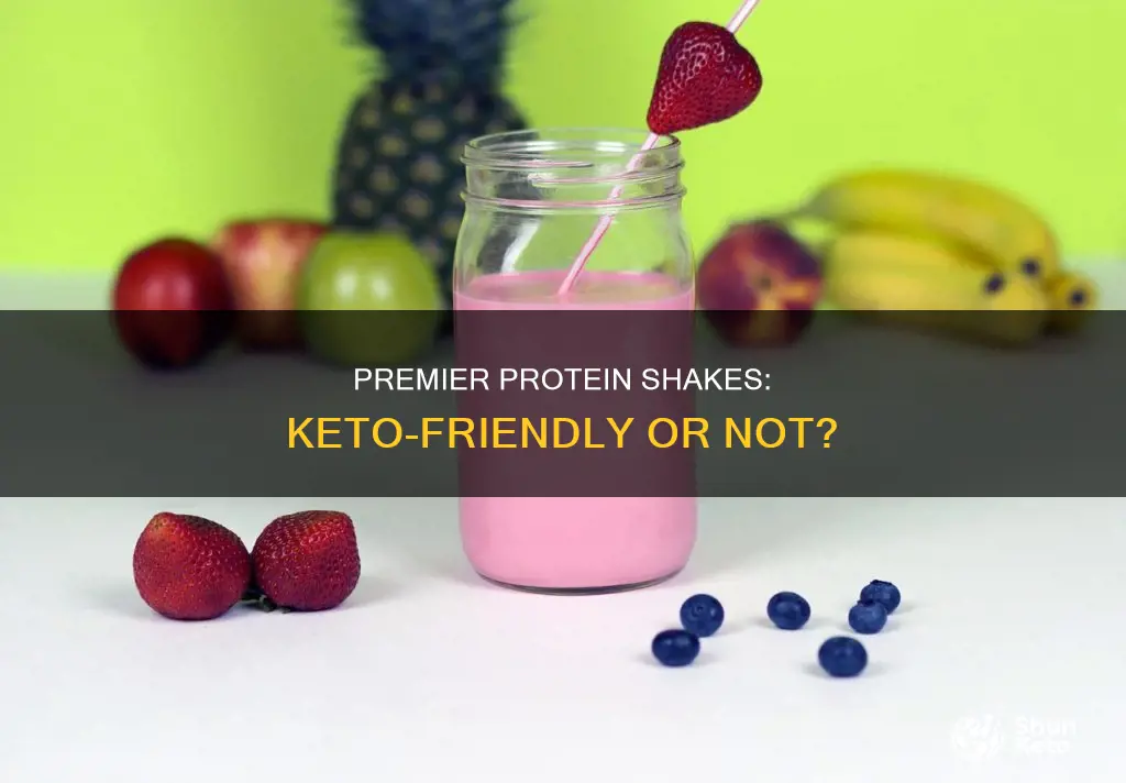 are premier protein shakes keto