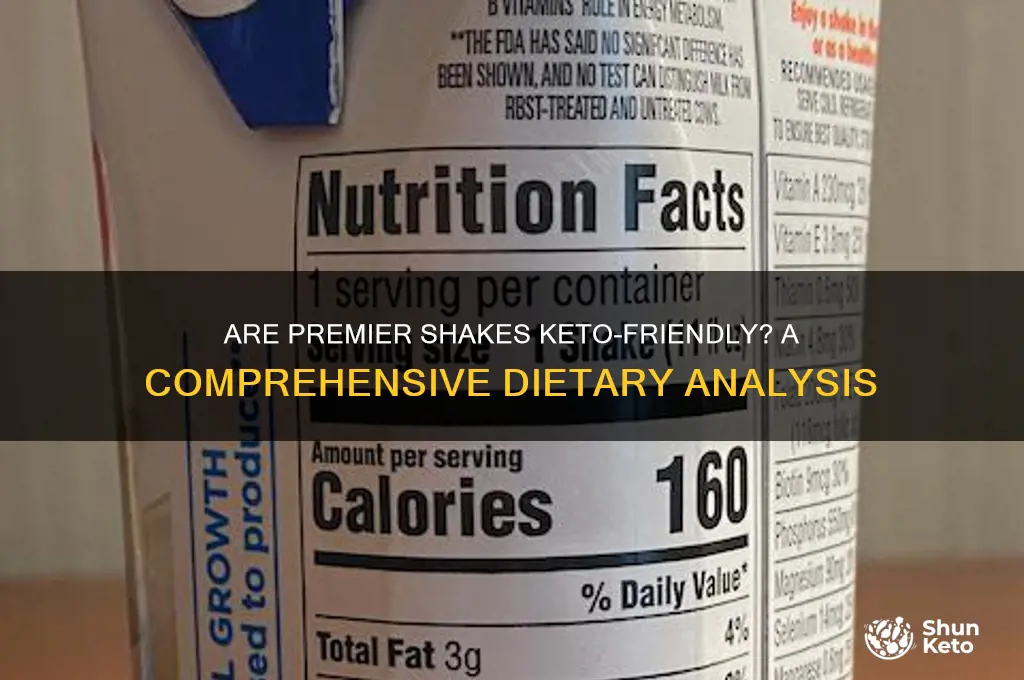 are premier shakes keto