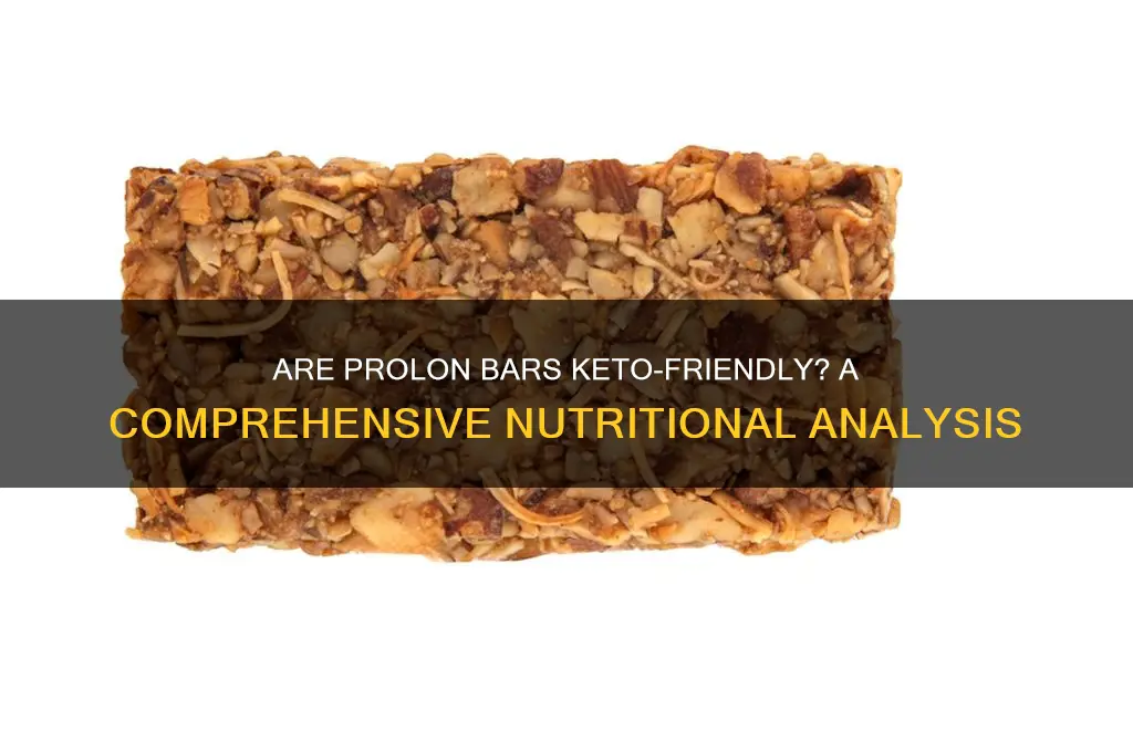 are prolon bars keto fiendly