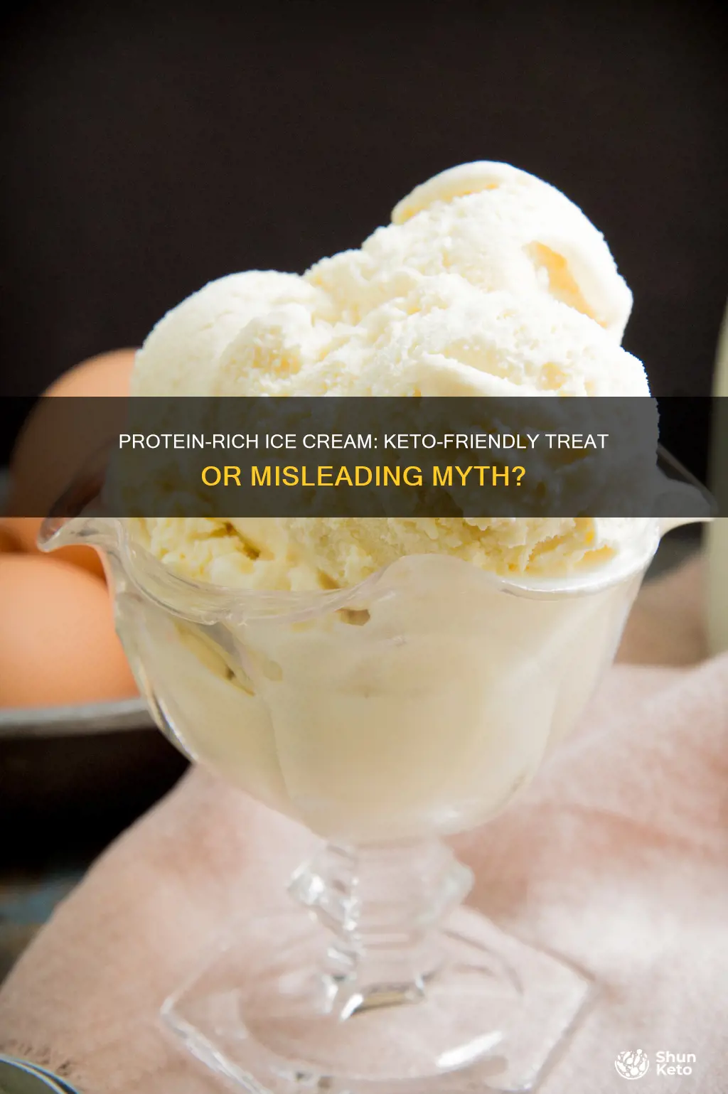 are protein rich ice cream keto