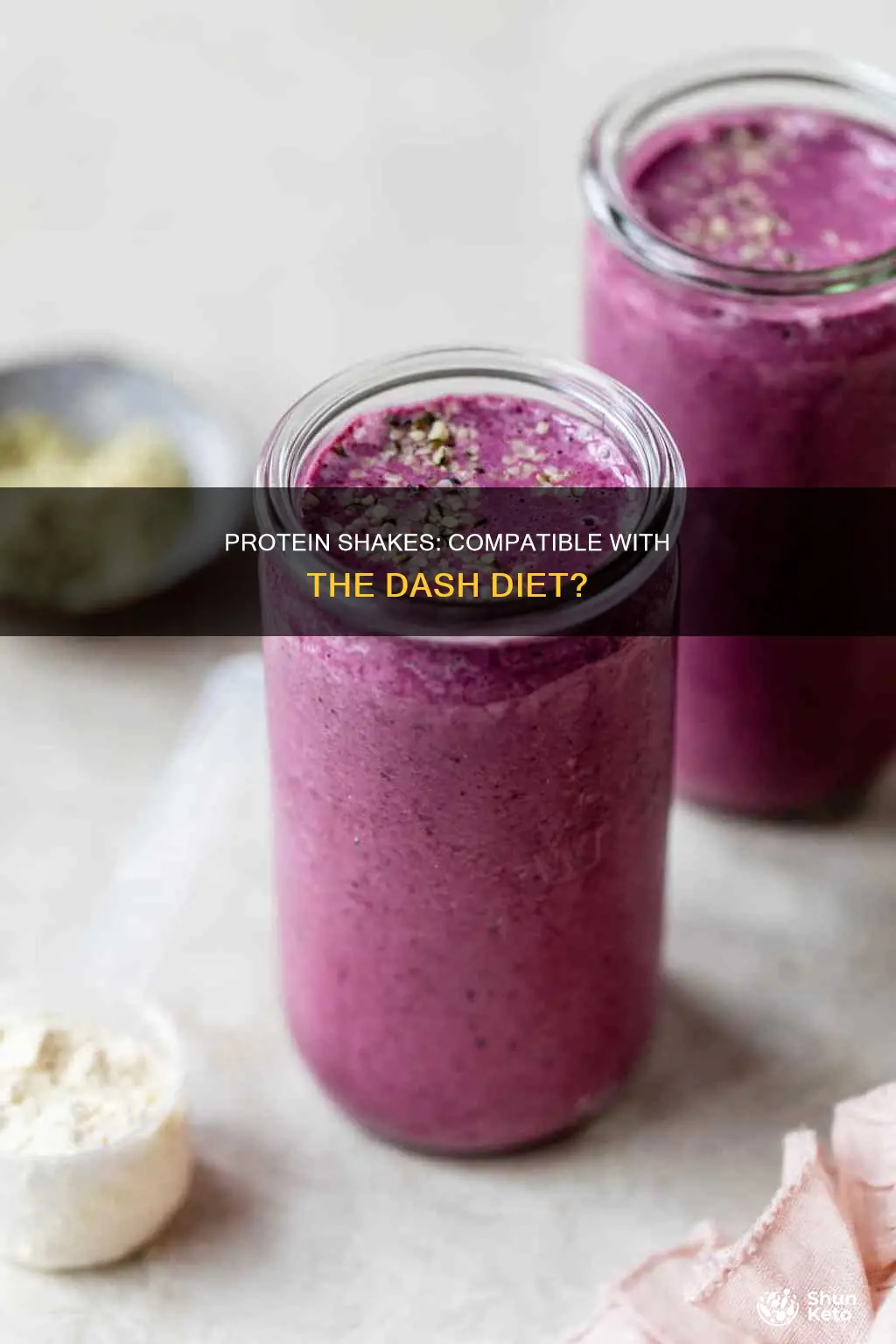 are protein shakes allowed on dash diet