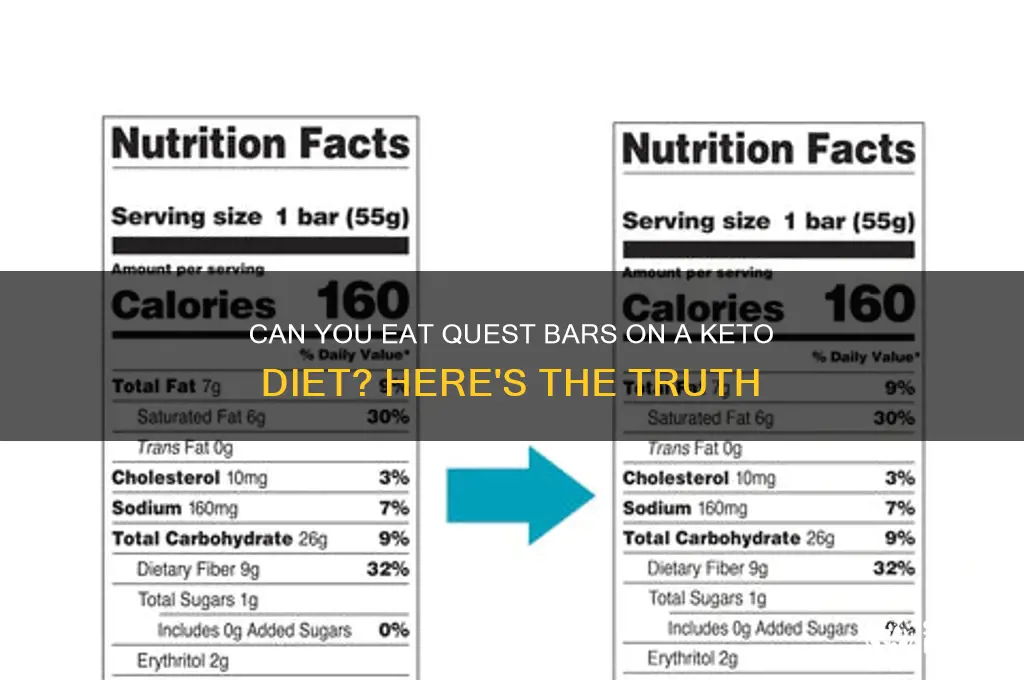 are quest bars allowed on keto diet