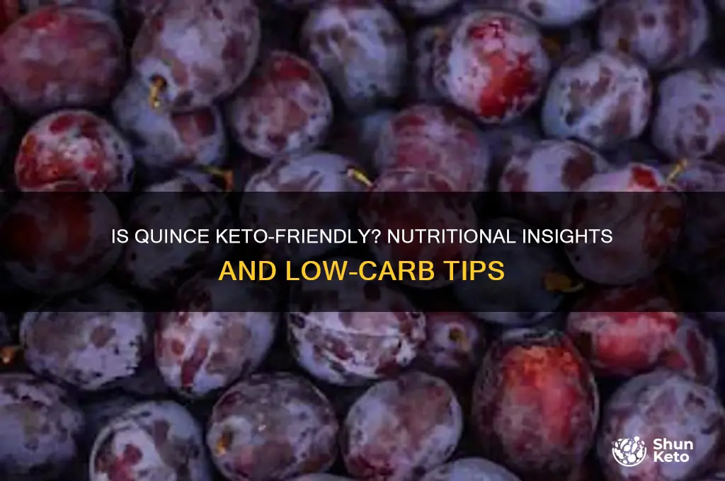 are quince keto