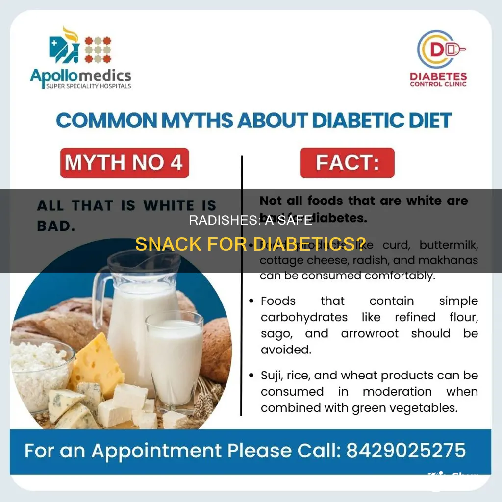 are radishes ok with diabetic diets