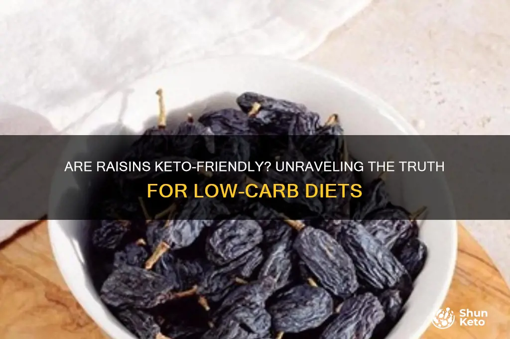 are raisens keto