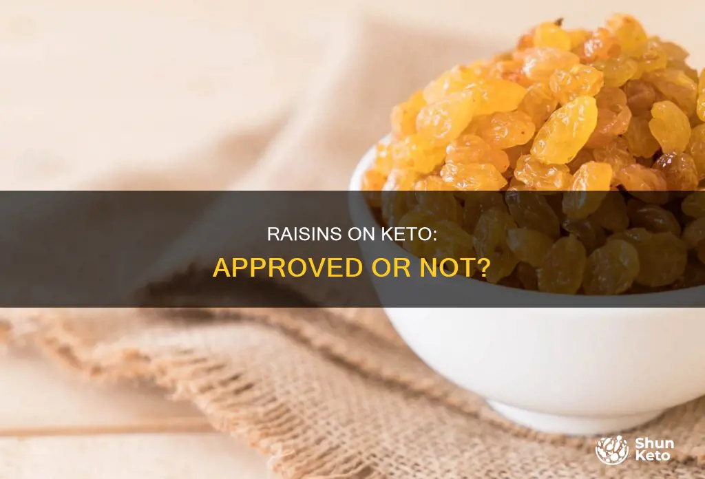 are raisins keto approved