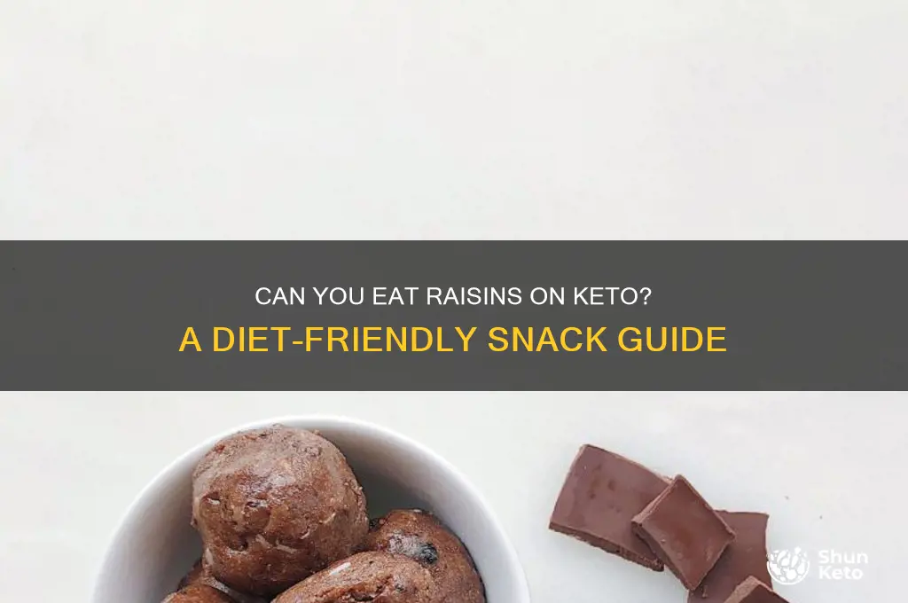 are rasins ok on keto diet