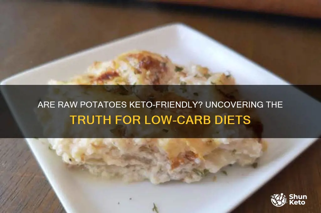 are raw potatoes keto